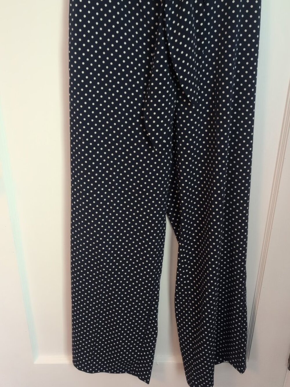 Eva Mendes New York Company High Waist Wide Leg Pants Polka Dot Pattern Sz M - Picture 2 of 7